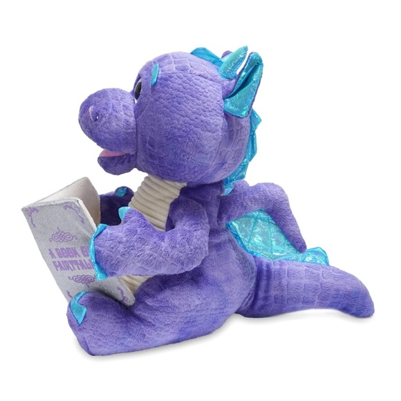 Charming Purple Dragon Plush with Book - Picture 5 of 10